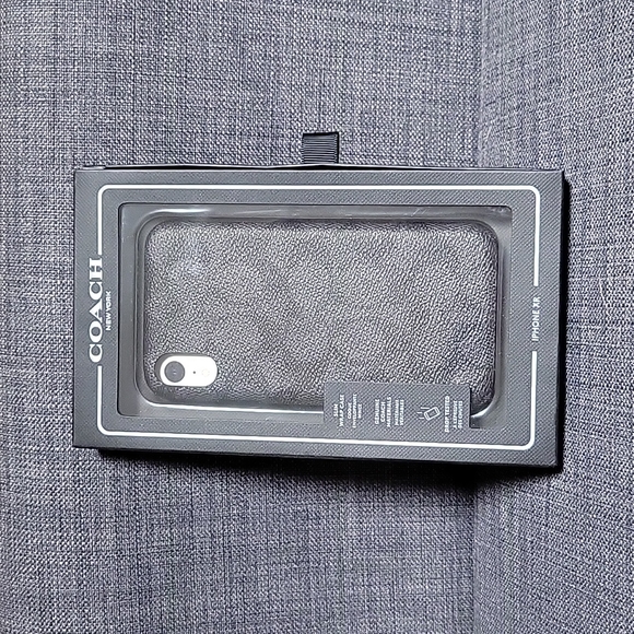 Coach Other - Coach iphone XR Case In Signature Canvas Charcoal